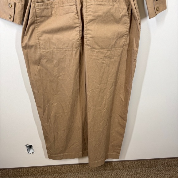 Abercrombie & Fitch Nicole Benefield Brown Utility Jumpsuit Size Large - Picture 9 of 15